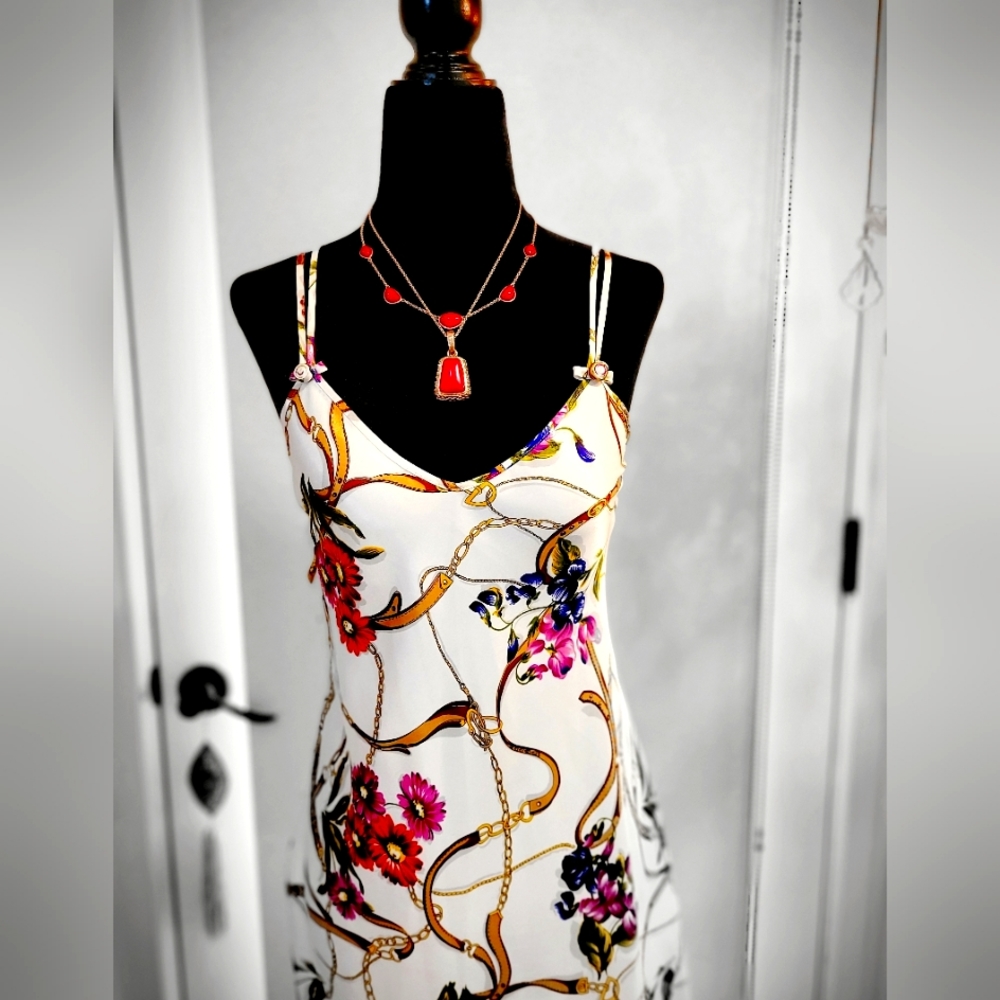 Vintage 90s Floral Slip Dress Romantic, Perfect for a Labor Day Weekend, Party